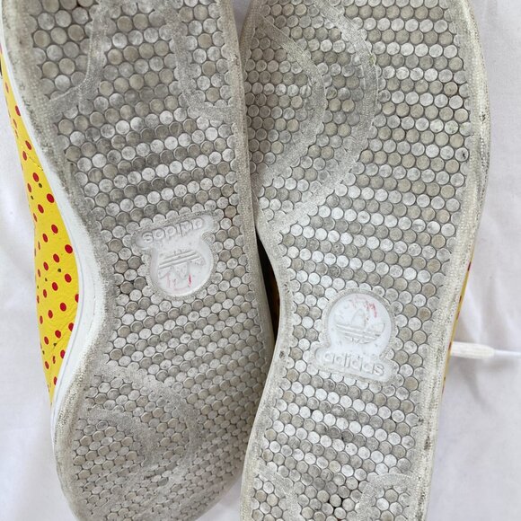 ADIDAS STAN SMITH X PHARELL YELLOW POLKA DOT LEATHER SNEAKERS SIZE 11 - Picture 8 of 8